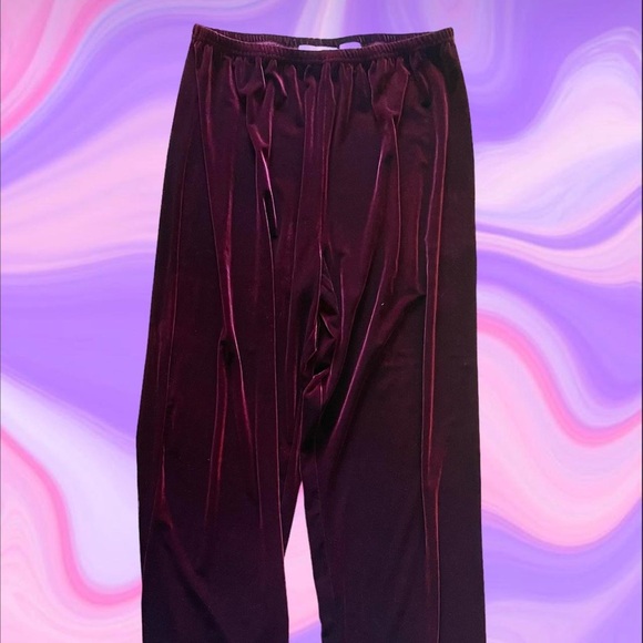Vintage burgundy 2 piece jumpsuit - Picture 4 of 7